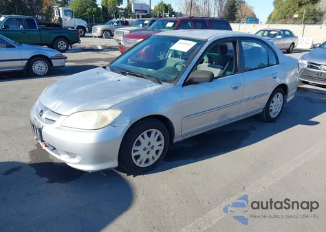 2005 Honda Civic Lx from USA, damaged, VIN 2HGES16685H624604